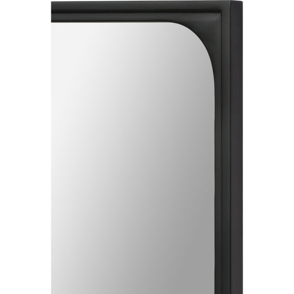 Renwil Sorella Black Basswood Wall Mirror MT2151 - black basswood frame corner detail