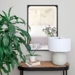 Renwil Sorella Black Basswood Wall Mirror MT2151 - wall mirror above an entry console