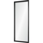 Renwil Delacorte Black Foil Full Length Mirror MT2403 - angled view of the black foil frame