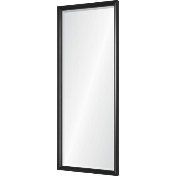 Renwil Delacorte Black Foil Full Length Mirror MT2403 - angled view of the black foil frame