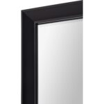 Renwil Delacorte Black Foil Full Length Mirror MT2403 - beveled edge and black frame corner detail