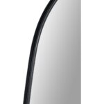 Renwil Bergen Matte Black Iron Wall Mirror MT2449 - rounded black frame corner detail