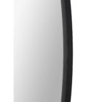 Renwil Rayden Matte Black Round Wall Mirror MT2463 - beveled glass and black frame edge detail