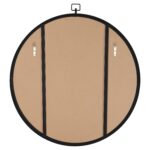 Renwil Rayden Matte Black Round Wall Mirror MT2463 - rear view with vertical D-ring mounting points