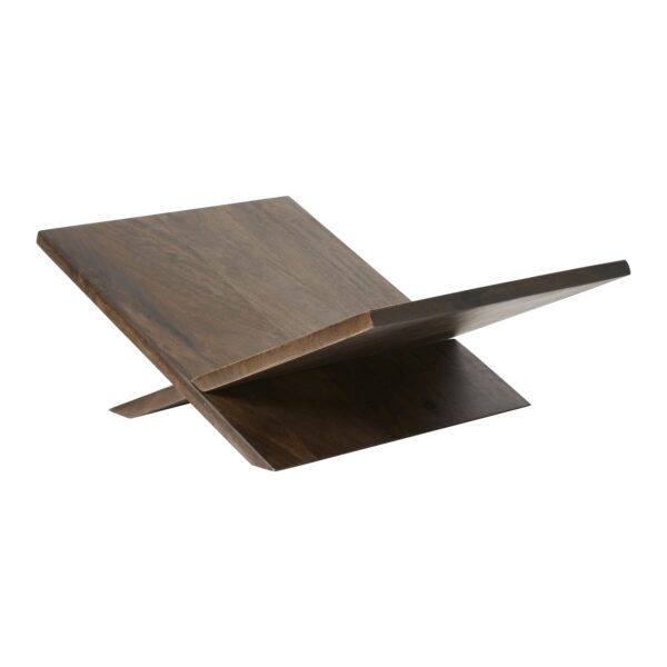 Renwil Ocra Wood Book Holder — angled view of the supporting wood panels