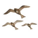 Renwil Stevens Antique Brass Metal Wall Art — Set of 3 — product view 1 — W6743