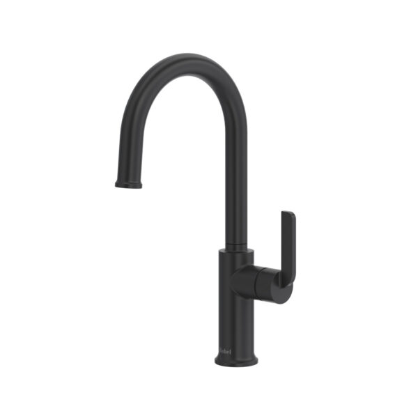 Riobel Authentica Bar/Food Prep Kitchen Faucet With C-Spout AU601BK Riobel Authentica Bar/Food Prep Kitchen Faucet With C-Spout — Black