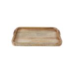 Renwil Mango Wood Tray — full view of the rectangular natural mango wood tray