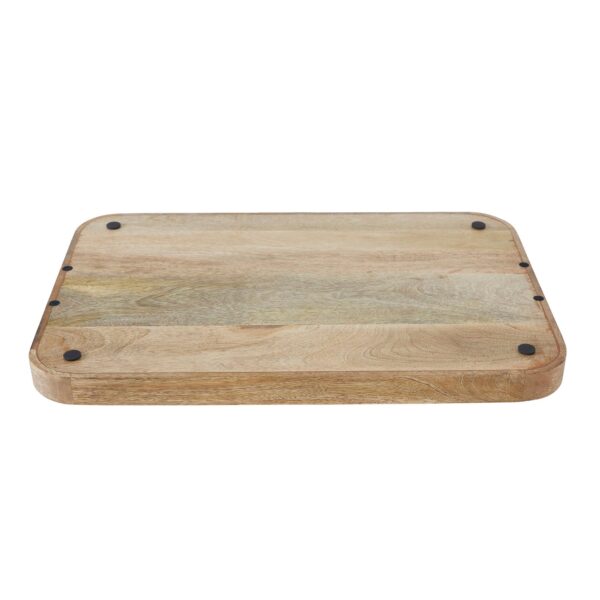 Renwil Mango Wood Tray — underside view showing the protective pads