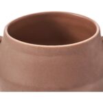 Renwil Ravello Brown Speckled Stoneware Vase — open rim and brown glazed interior