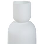 Renwil Dior White Glazed Ceramic Vase — detail of the rounded neck and glazed surface