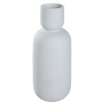 Renwil Dior White Glazed Ceramic Vase — angled view of the tall ceramic silhouette