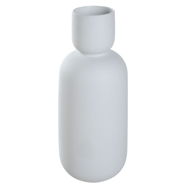 Renwil Dior White Glazed Ceramic Vase — angled view of the tall ceramic silhouette
