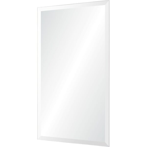 Renwil Bjorn Beveled Frameless Rectangular Wall Mirror MT641 - angled view of glass bevel