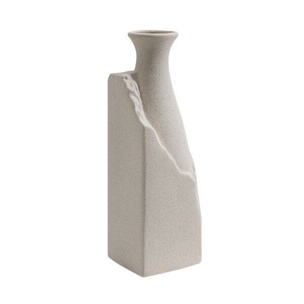 Renwil Adonia Textured Cream Ceramic Vase — product detail view 3