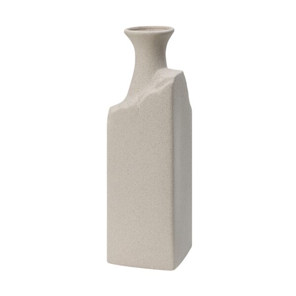 Renwil Adonia Textured Cream Ceramic Vase — product detail view 5