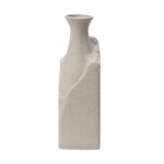 Renwil Adonia Textured Cream Ceramic Vase — product detail view 6