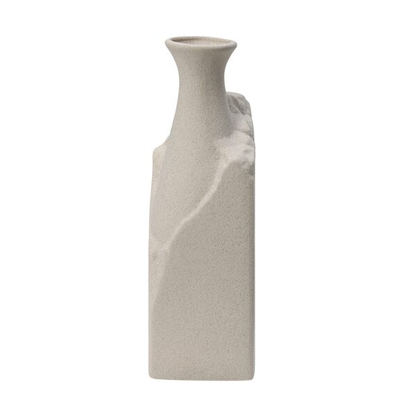 Renwil Adonia Textured Cream Ceramic Vase — product detail view 6
