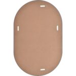 Renwil Salta Frameless Oval Wall Mirror MT2496 - rear view with vertical and horizontal mounting points