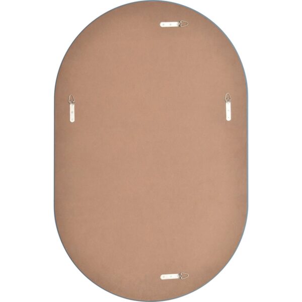 Renwil Salta Frameless Oval Wall Mirror MT2496 - rear view with vertical and horizontal mounting points