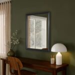Renwil Dante Black Foil Framed Beveled Wall Mirror MT2758 - rectangular mirror in a furnished interior