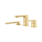 Riobel Equinox 3-Hole Deck Mount Tub Filler Trim — Satin Brass US4