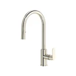 Riobel Arca Pull-Down Touchless Kitchen Faucet With C-Spout — Polished Nickel
