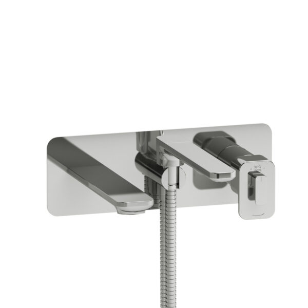 Riobel Equinox Wall Mount Thermostatic/Pressure Balance Tub Filler Trim — Chrome