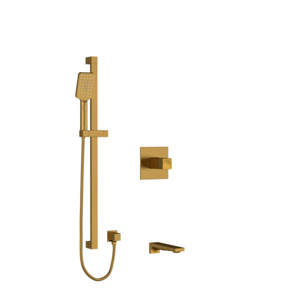 Riobel Reflet Shower Kit 1244 Trim — Brushed Gold