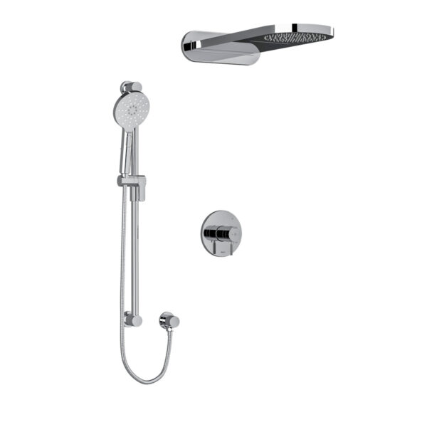 Riobel Riu Shower Kit 2745 — Knurled Handle — Chrome