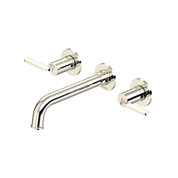 Riobel Authentica Wall Mount Lavatory Faucet Trim — Polished Nickel