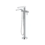 Riobel Manifesto Thermostatic Single Hole Floor Mount Tub Filler Trim — Chrome