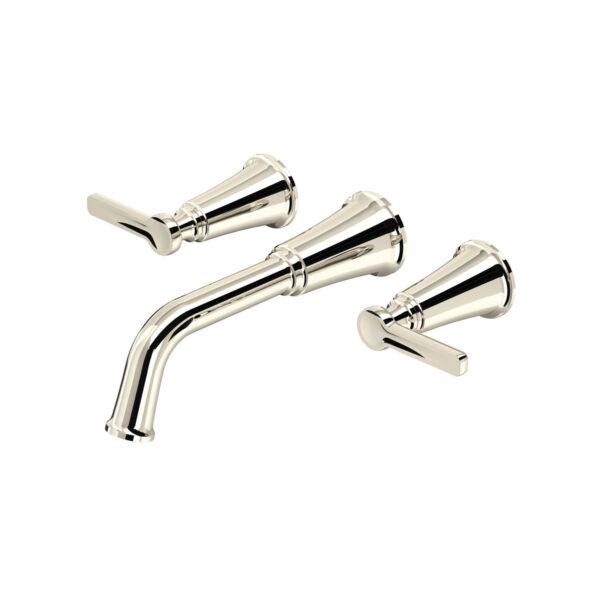 Riobel Momenti Wall Mount Tub Filler Trim — Polished Nickel