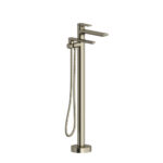 Riobel Fresk floor-mount tub filler in Brushed Nickel