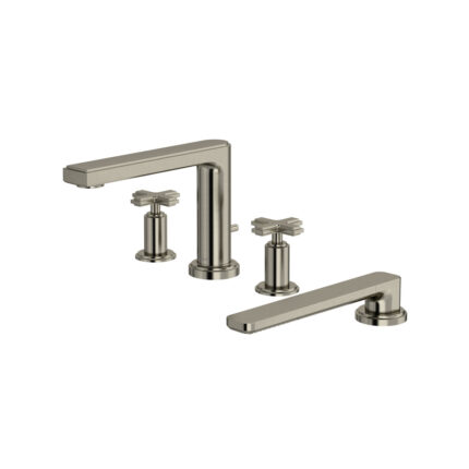 Riobel Manifesto 4-Hole Deck Mount Tub Filler — Brushed Nickel