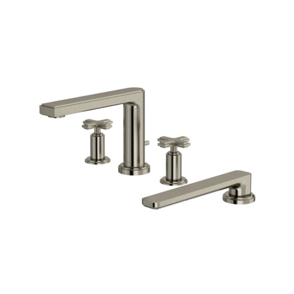 Riobel Manifesto 4-Hole Deck Mount Tub Filler — Brushed Nickel