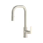 Riobel Arca Pull-Down Kitchen Faucet With U-Spout — Polished Nickel