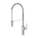 Riobel Authentica Pre-Rinse Pull-Down Kitchen Faucet — Chrome