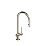 Riobel Azure Pull-Down Kitchen Faucet With Single Spray — Polished Nickel