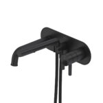 Riobel Authentica Wall Mount Thermostatic/Pressure Balance Tub Filler Trim — Black