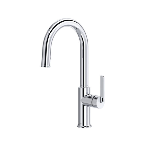 Riobel Authentica Pull-Down Kitchen Faucet With Single Spray — Chrome