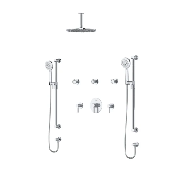 Riobel Riu Shower Kit 6413 Trim TKIT6413C Riobel Riu Shower Kit 6413 Trim — Chrome