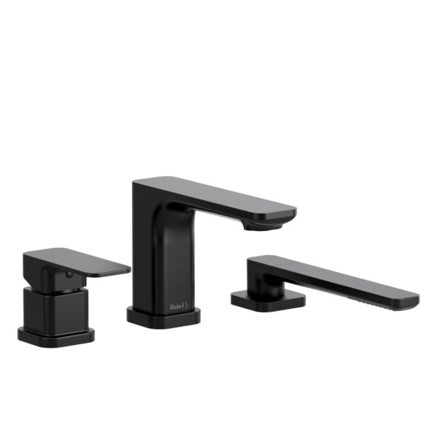 Riobel Equinox 3-Hole Deck Mount Tub Filler Trim — Black
