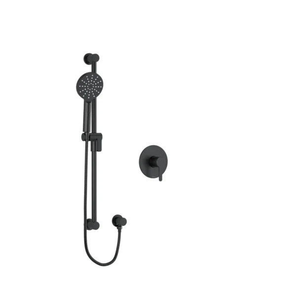 Riobel Nibi Pressure Balance Handshower System — Black
