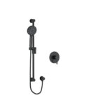 Riobel Nibi Pressure Balance Handshower System — Black
