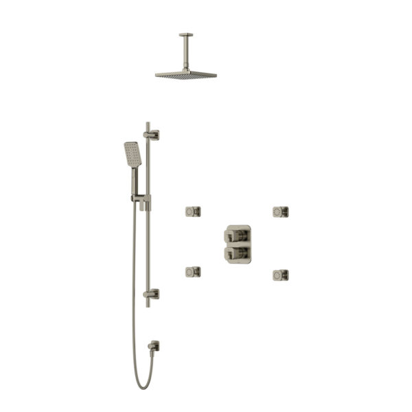 Riobel Equinox Shower Kit 446 — Brushed Nickel