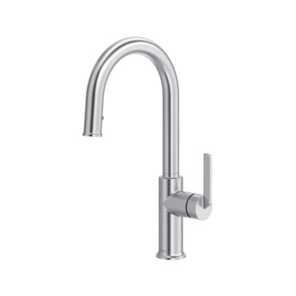Riobel Authentica Pull-Down Kitchen Faucet With Single Spray — Stainless Steel