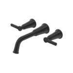 Riobel Momenti Wall Mount Tub Filler Trim — Black