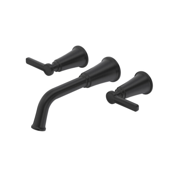 Riobel Momenti Wall Mount Tub Filler Trim — Black