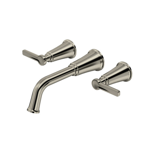 Riobel Momenti Wall Mount Tub Filler Trim — Brushed Nickel